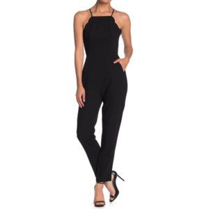 Bar III V-Neck Cut-Out Crepe Jumpsuit, NWT, 6